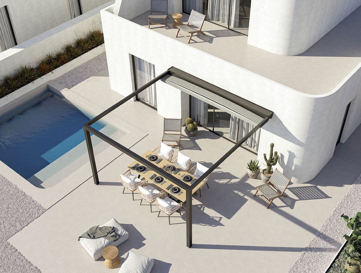 KEPLAN på uteplass med åpen takløsning