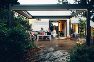Pergola Starlight Premium fra uteDESIGN innendørs