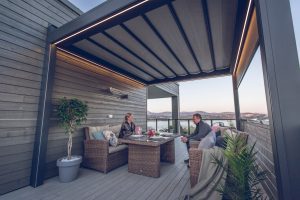 Pergola Starlight Premium fra uteDESIGN innendørs