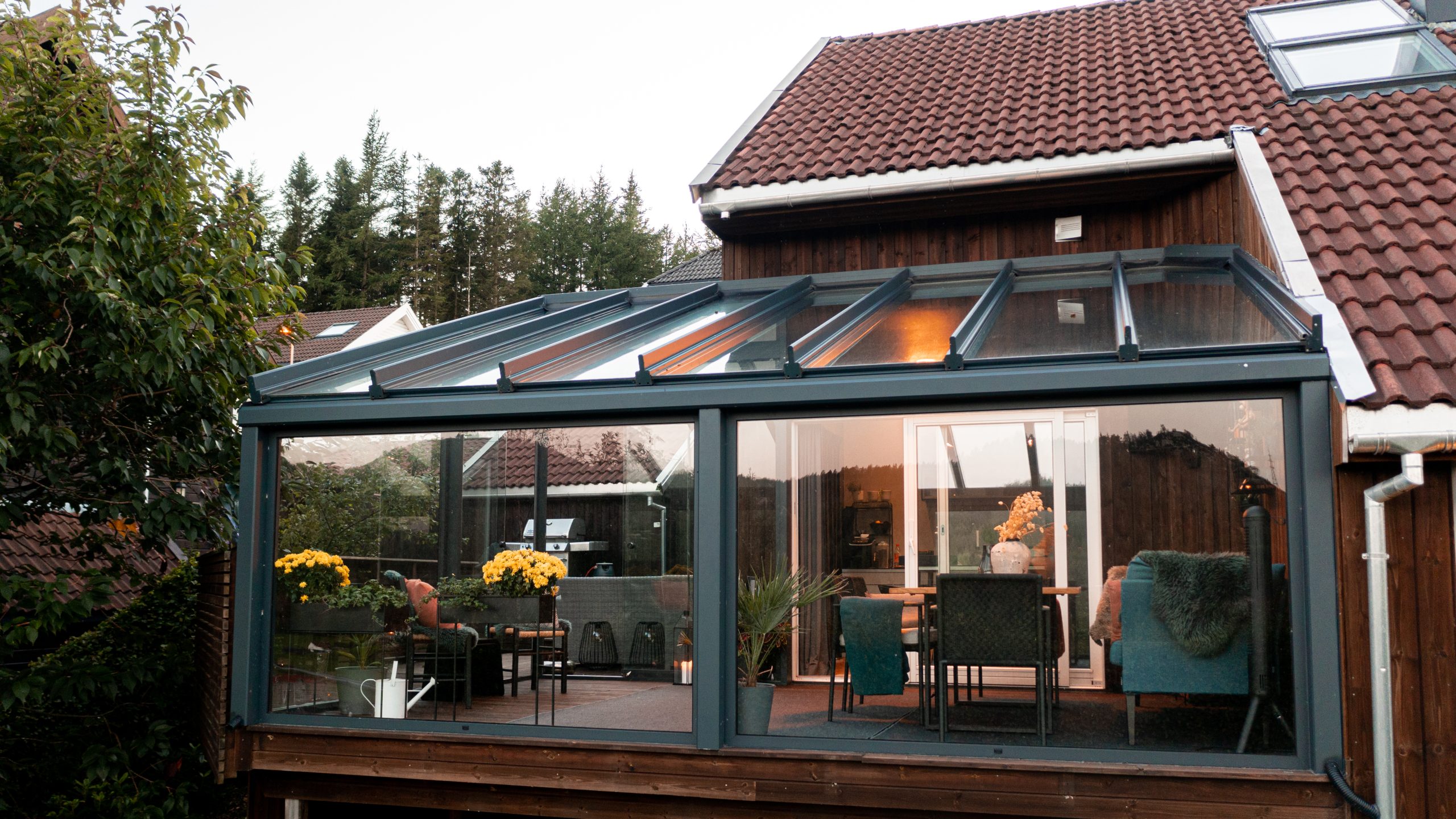 Utestue på terrassen