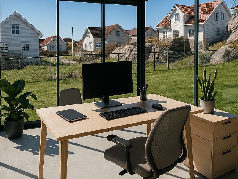Utestue som hjemmekontor